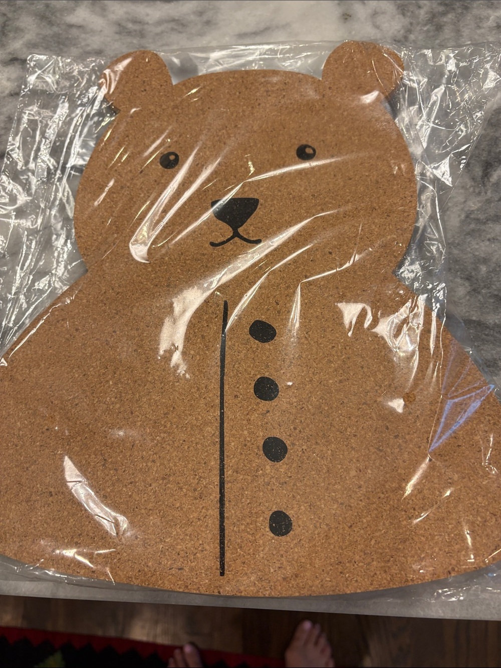 Bear Cork bulletin - board for a child’s room.